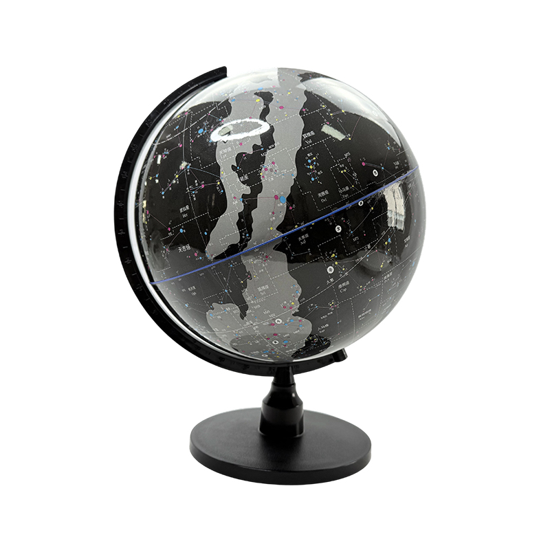 Luminous black star celestial globe